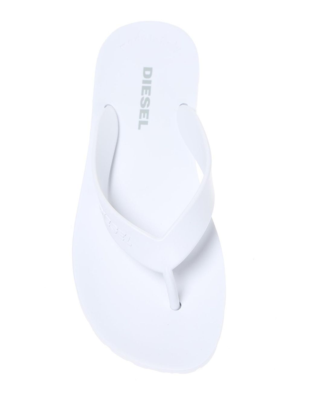 Diesel splish flip flops white on sale