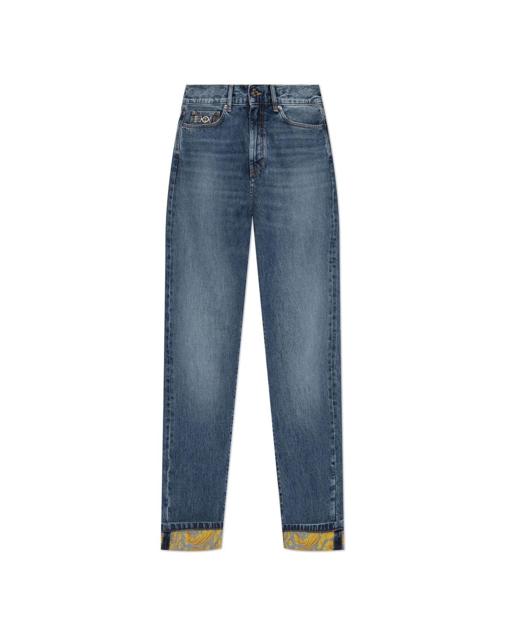 Versace Blue Patterned Jeans for men