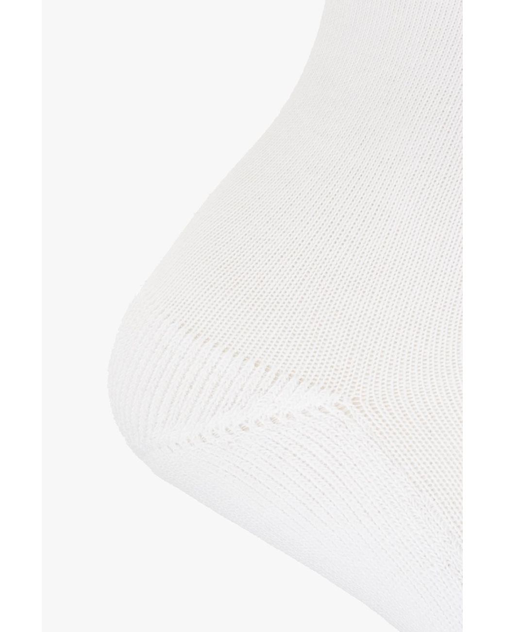 Isabel Marant White Long Socks With Logo