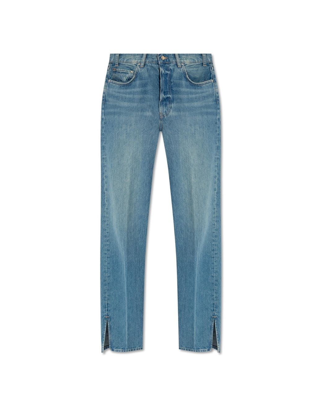 Anine Bing Blue Roy Straight Leg Jeans