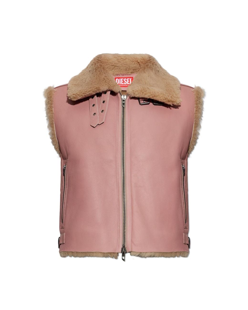 DIESEL Pink 'L-Hont' Vest for men