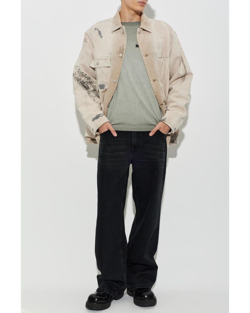 M I S B H V Natural Denim Jacket for men