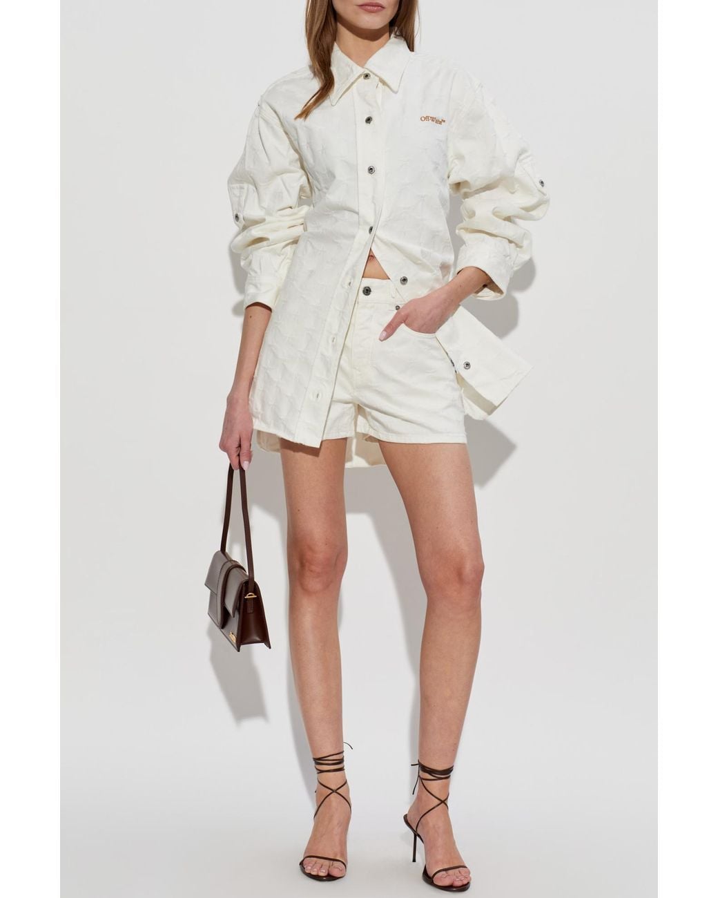 Off-White c/o Virgil Abloh White Shirt With Monogram