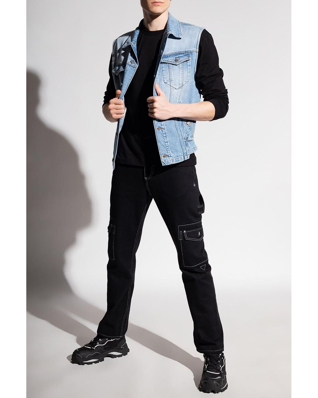 COMME DES GARÇONS PLAY Black Long Sleeve T-Shirt for men