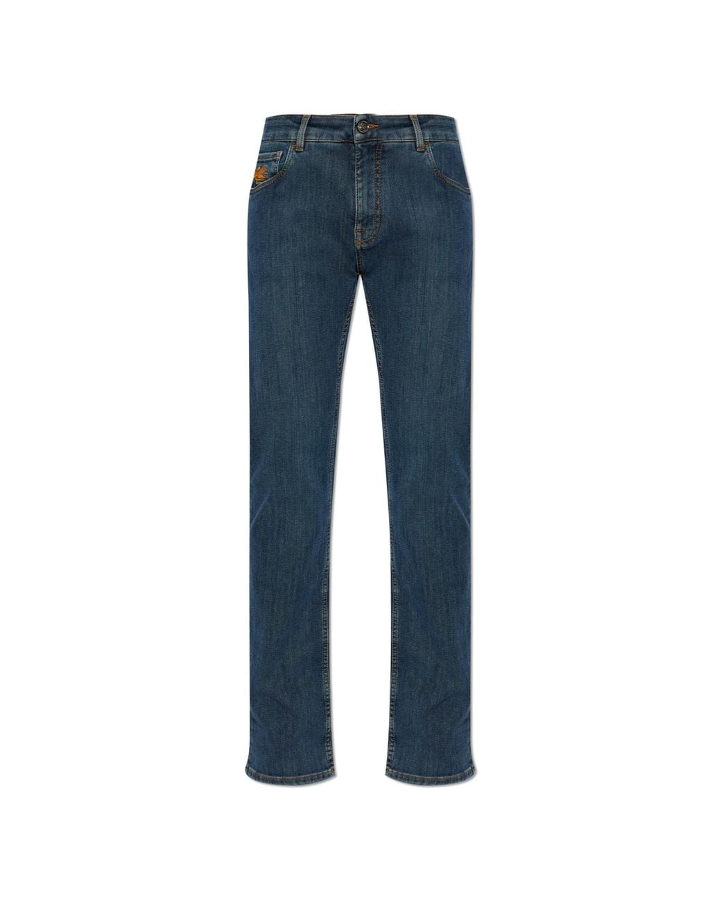 Etro Blue Jeans With Tapered Legs for men