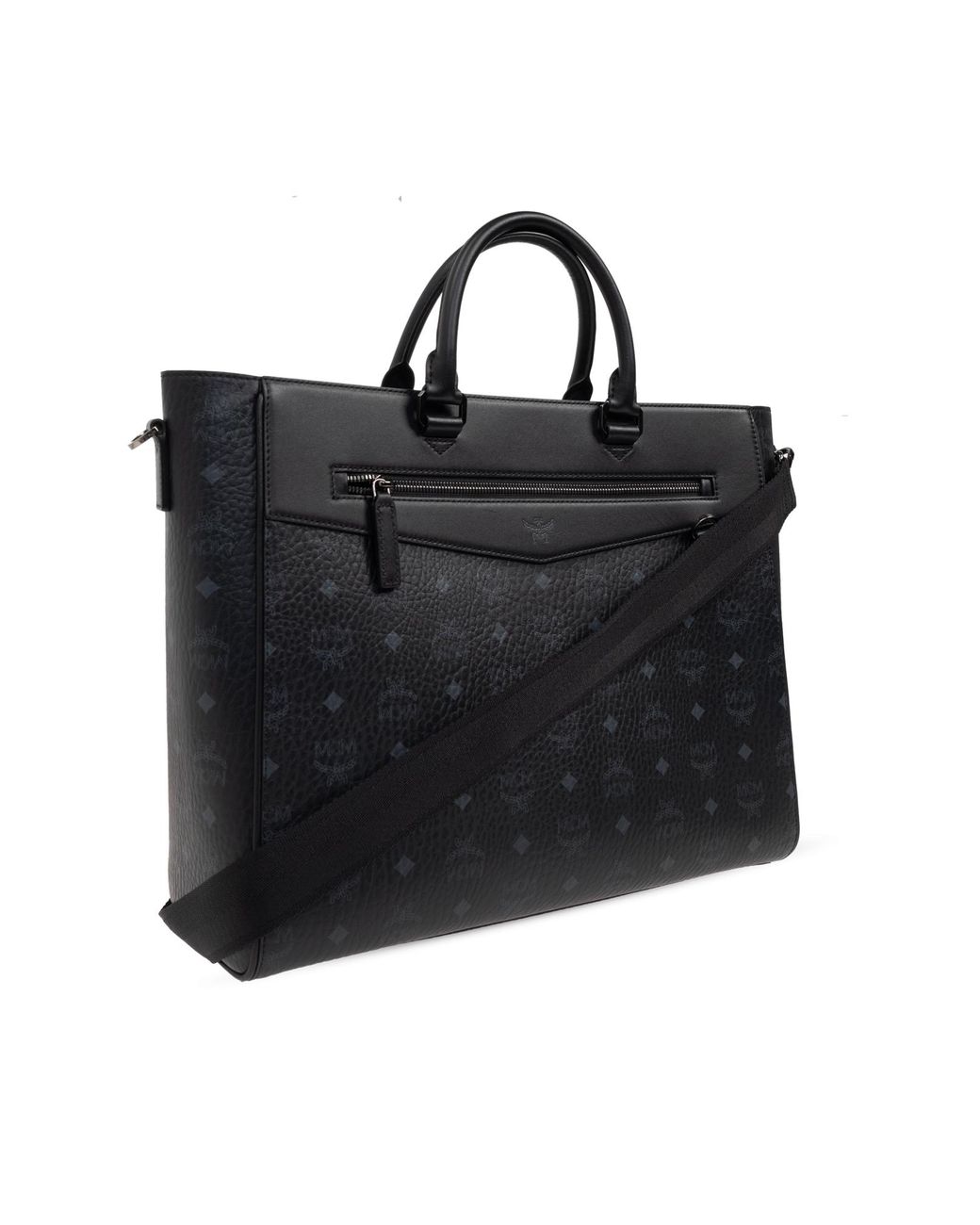 MCM Black "Diamond Large" Shopper Bag for men