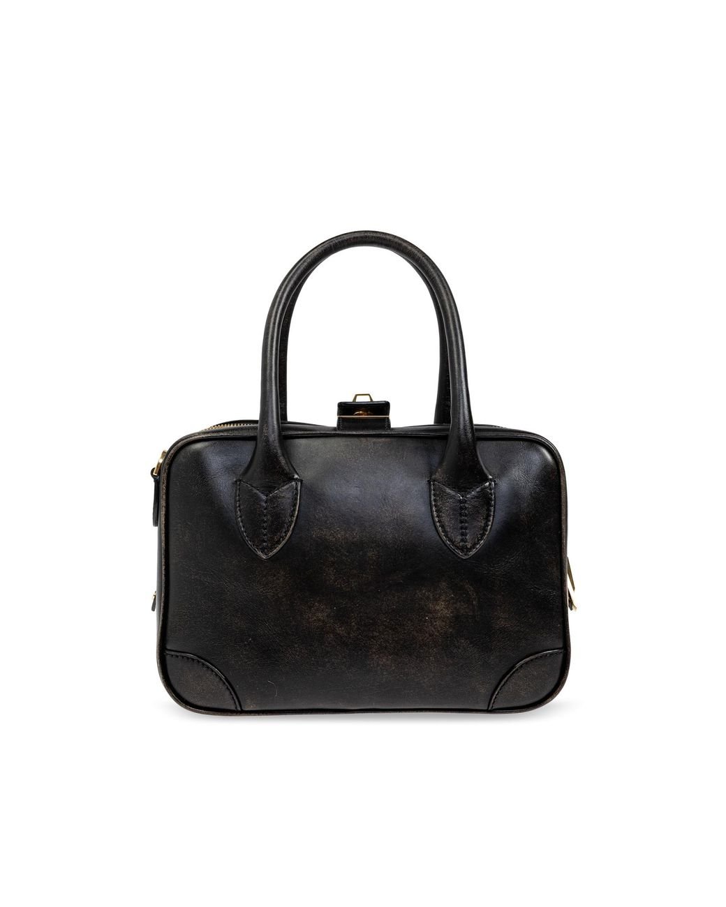 ハンドバッグ Golden Deluxe Brand Black Leather Vita Handbag Golden Goose Handbag Vita in Black | Lyst