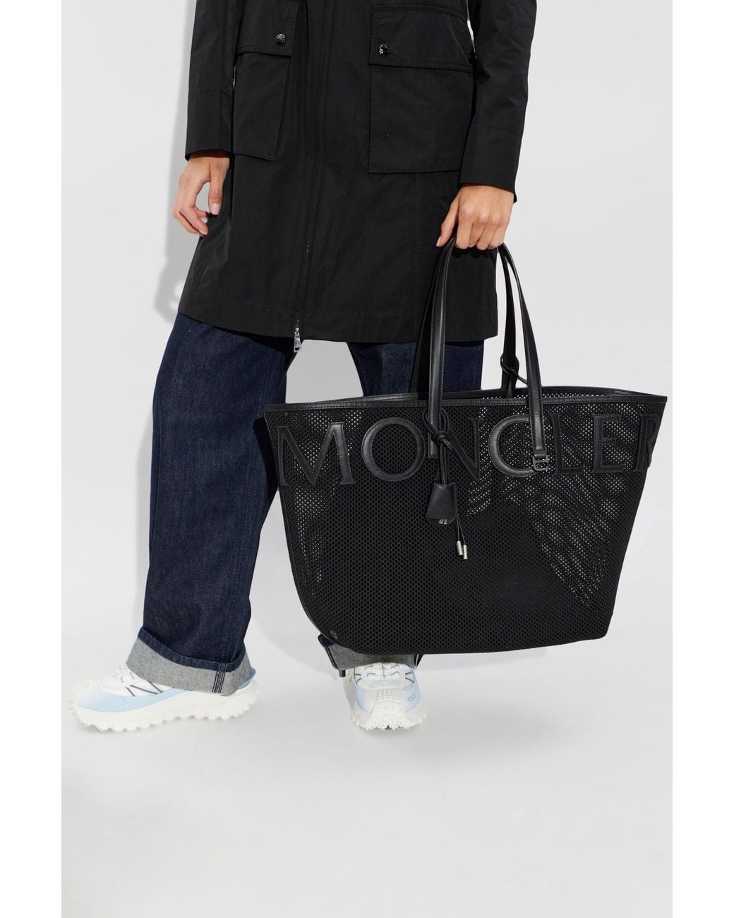 Moncler Black 'Very Large' Shopper Bag