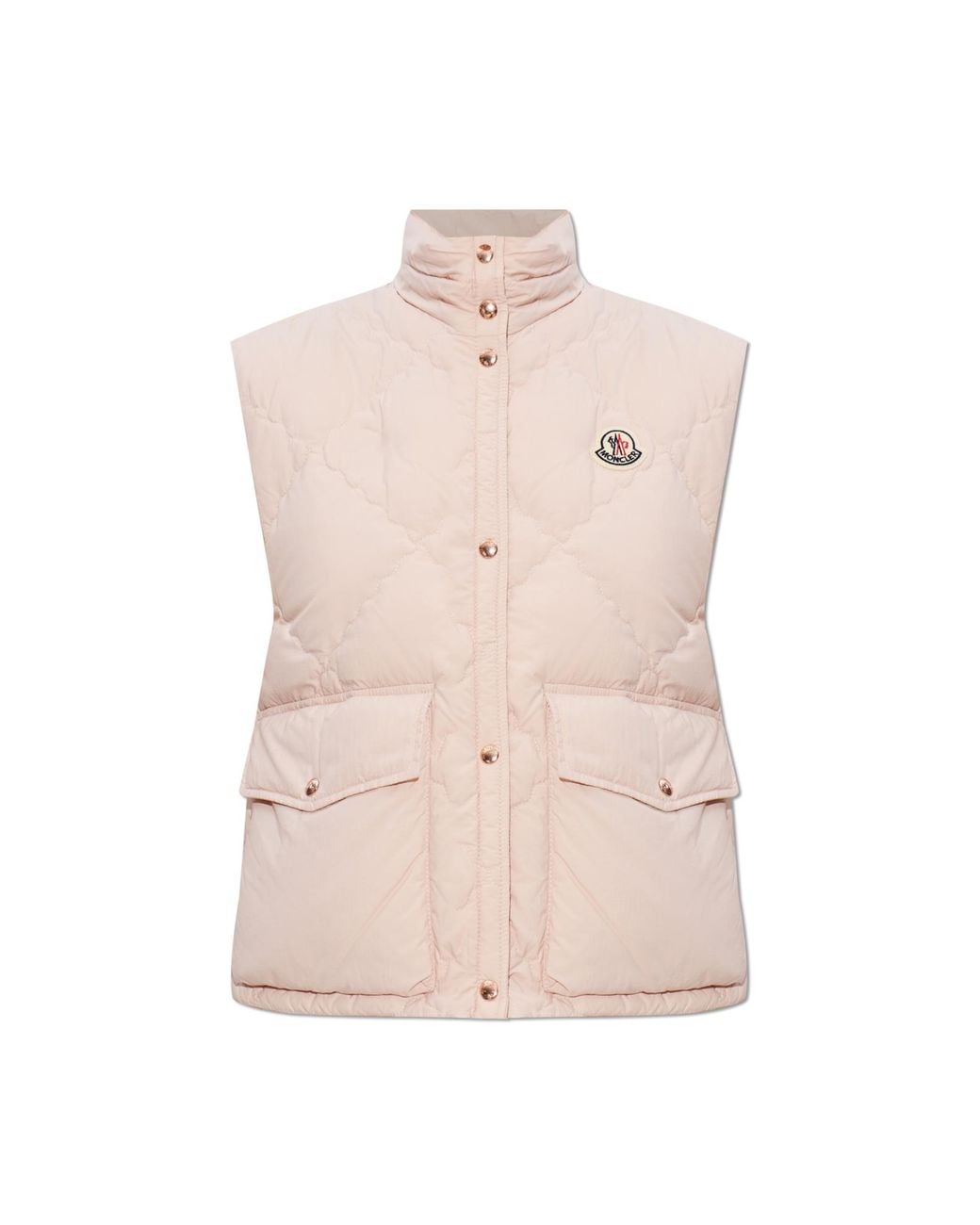 Moncler Pink Quilted Vest 'Biois'