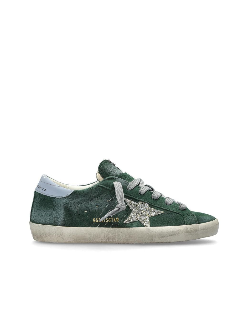 Golden Goose Deluxe Brand Green 'Super-Star Classic With List' Sports Shoes