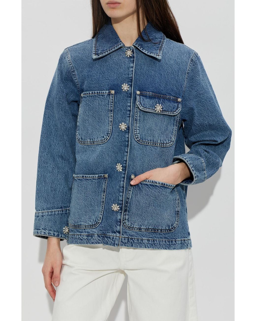 AllSaints Blue Denim Jacket 'Bex'