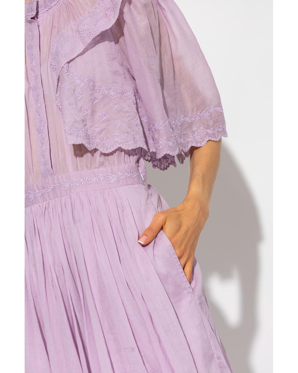 musikalsk Indbildsk Analytisk Étoile Isabel Marant 'leola' Dress in Purple | Lyst