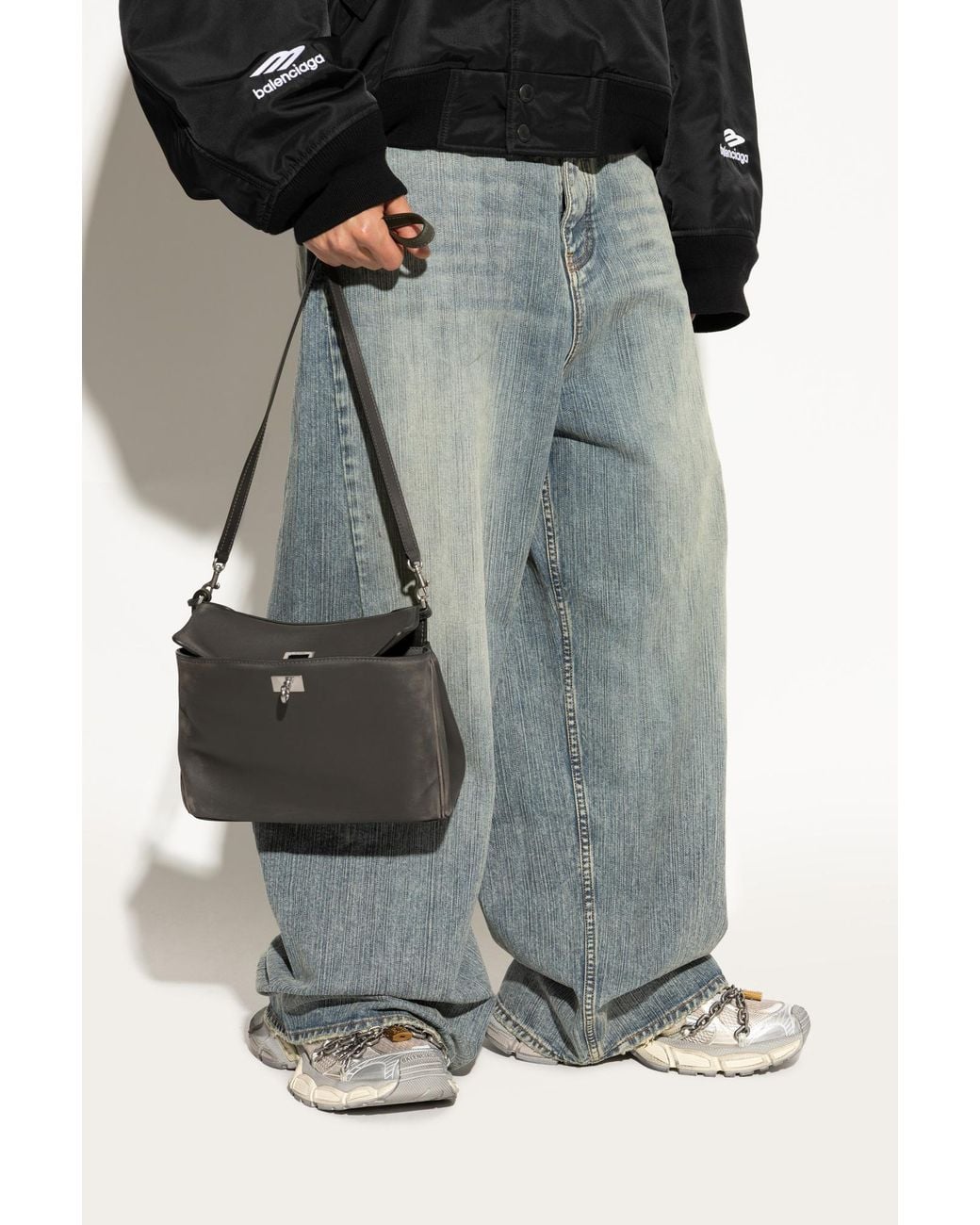 Balenciaga Black Shoulder Bag 'Rodeo Small' for men