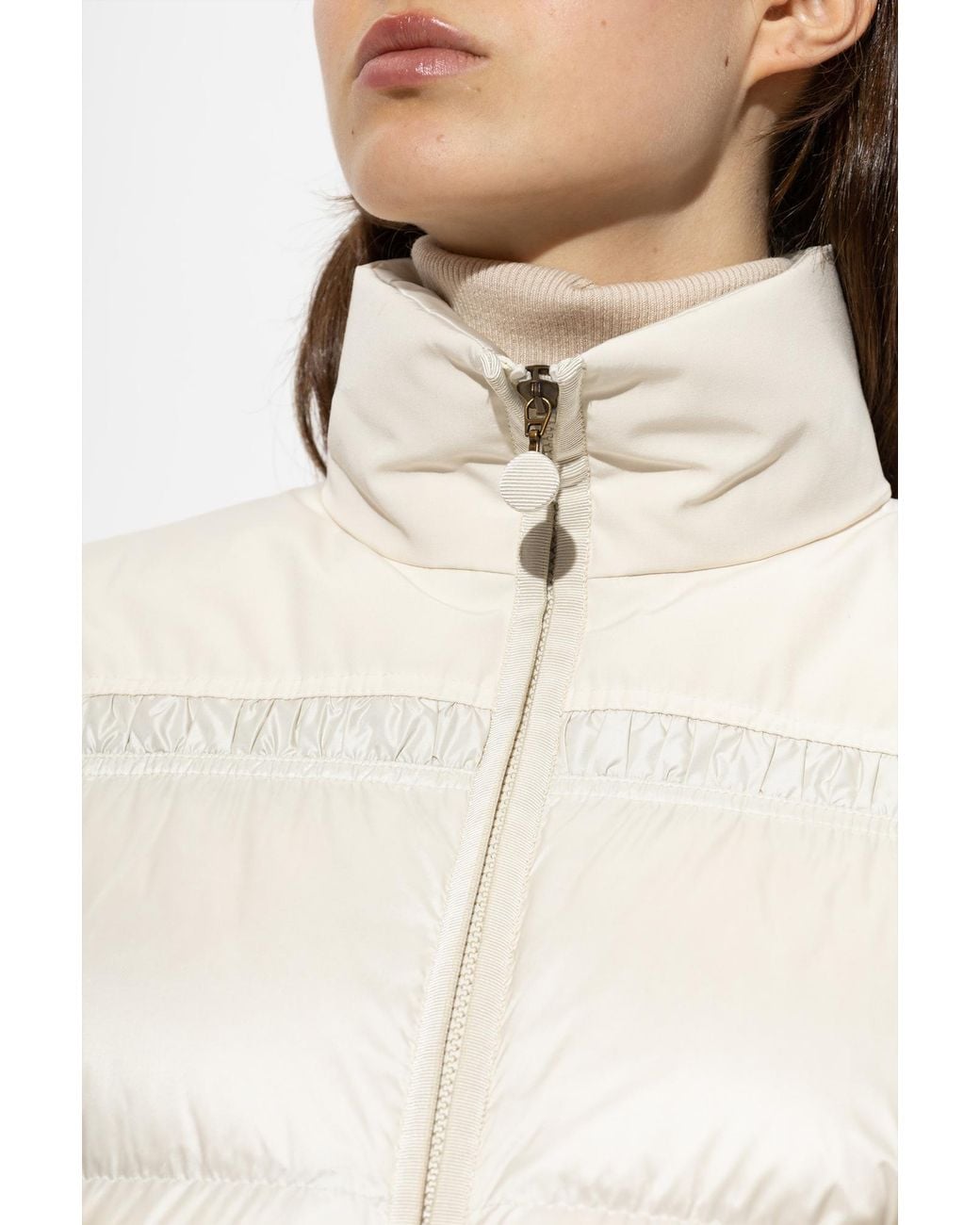 Moncler White Down Jacket 'Meditation'