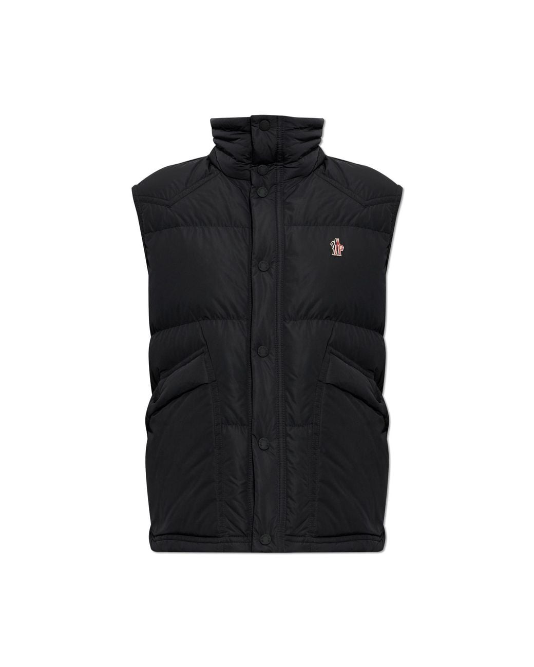 Moncler Black Après-Ski Down Vest 'Evans' for men