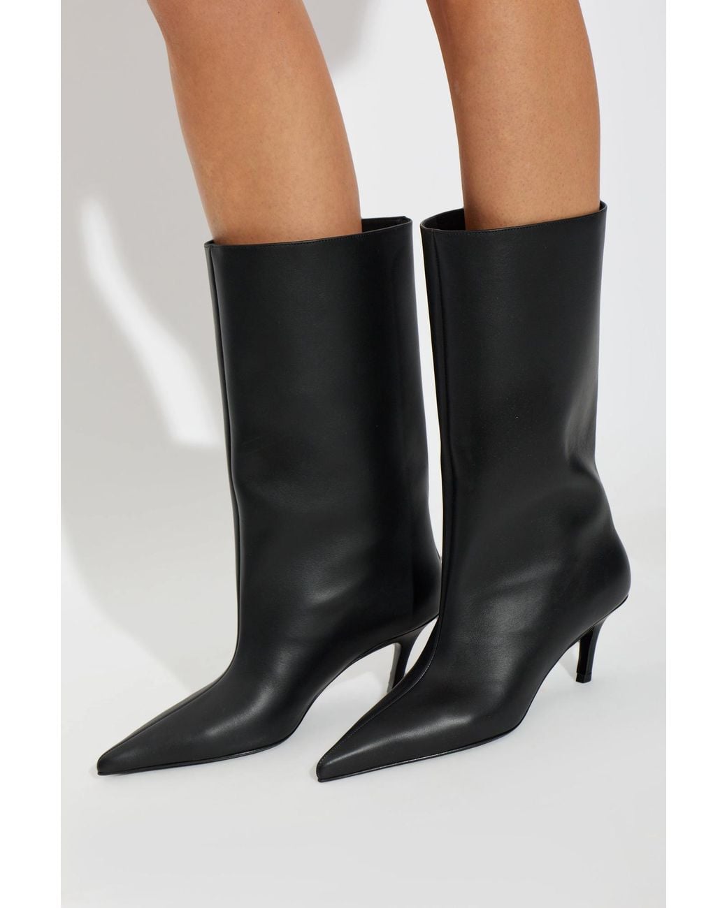 AMINA MUADDI Black 'Fiona' Heeled Boots