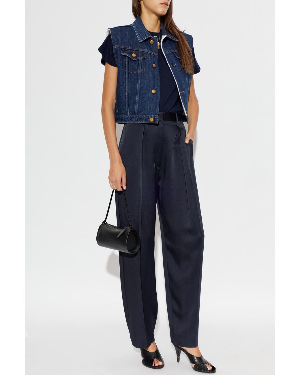 Jil Sander Blue Denim Vest