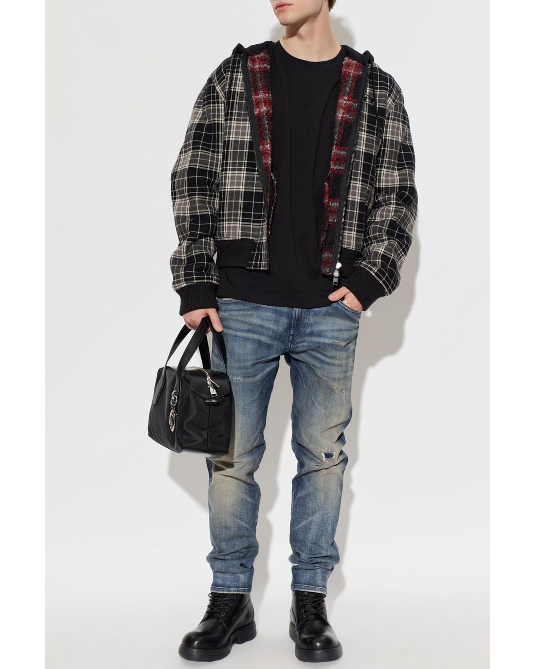 DIESEL Black Jacket 'W-Kunst' for men