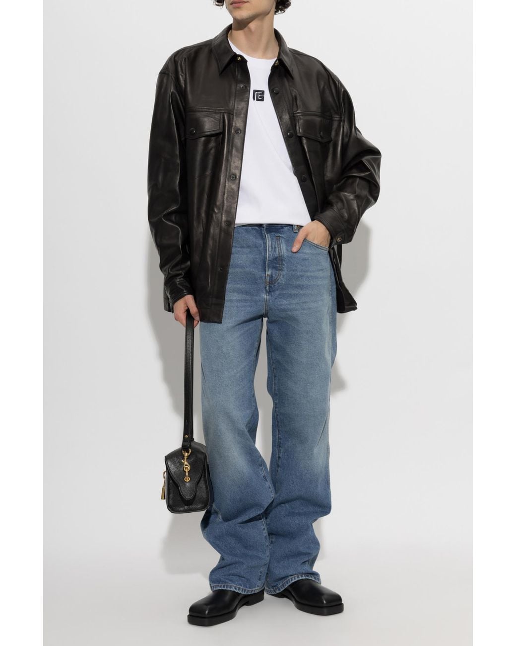 Balmain Blue 'Loose' Jeans for men