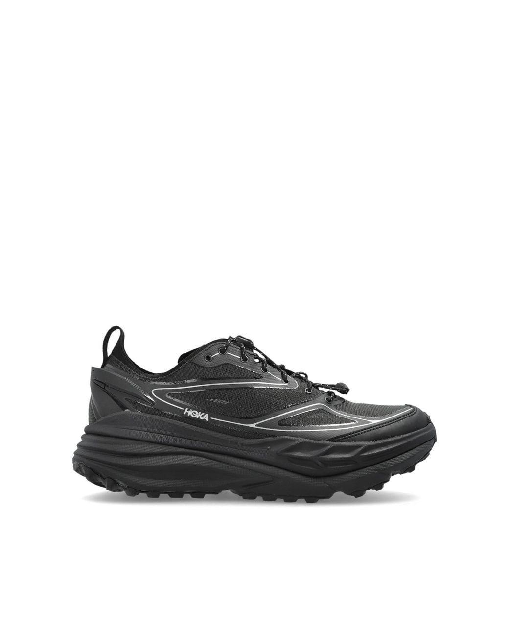 Hoka One One Black Sports Shoes 'Stinson One7' for men