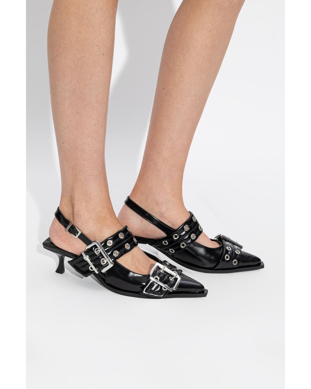 Ganni Black Heeled Shoes