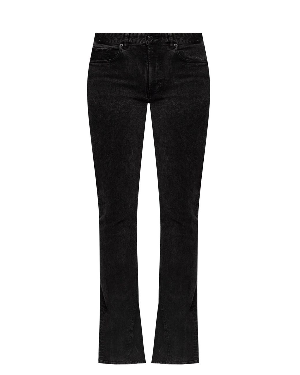 Balenciaga Denim Flared Jeans Black - Lyst