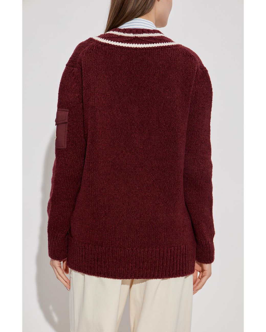 Moncler Red Wool Sweater