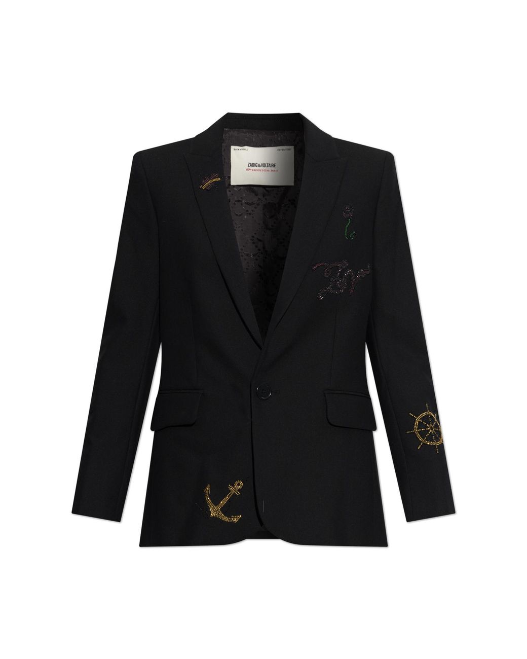 Zadig & Voltaire Black Blazer 'Valse'