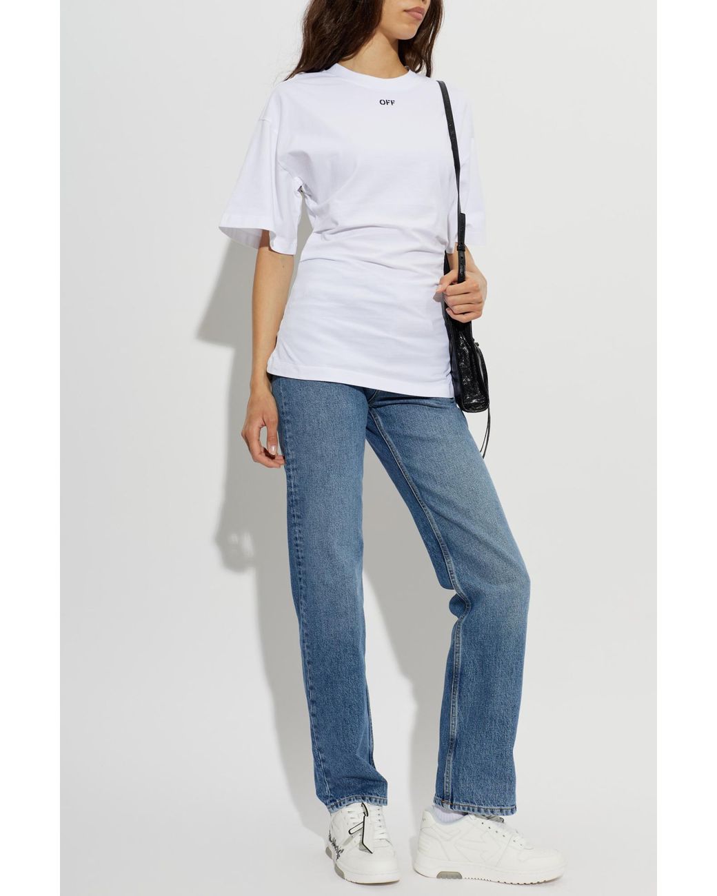 Off-White c/o Virgil Abloh White T-Shirt With Pleats