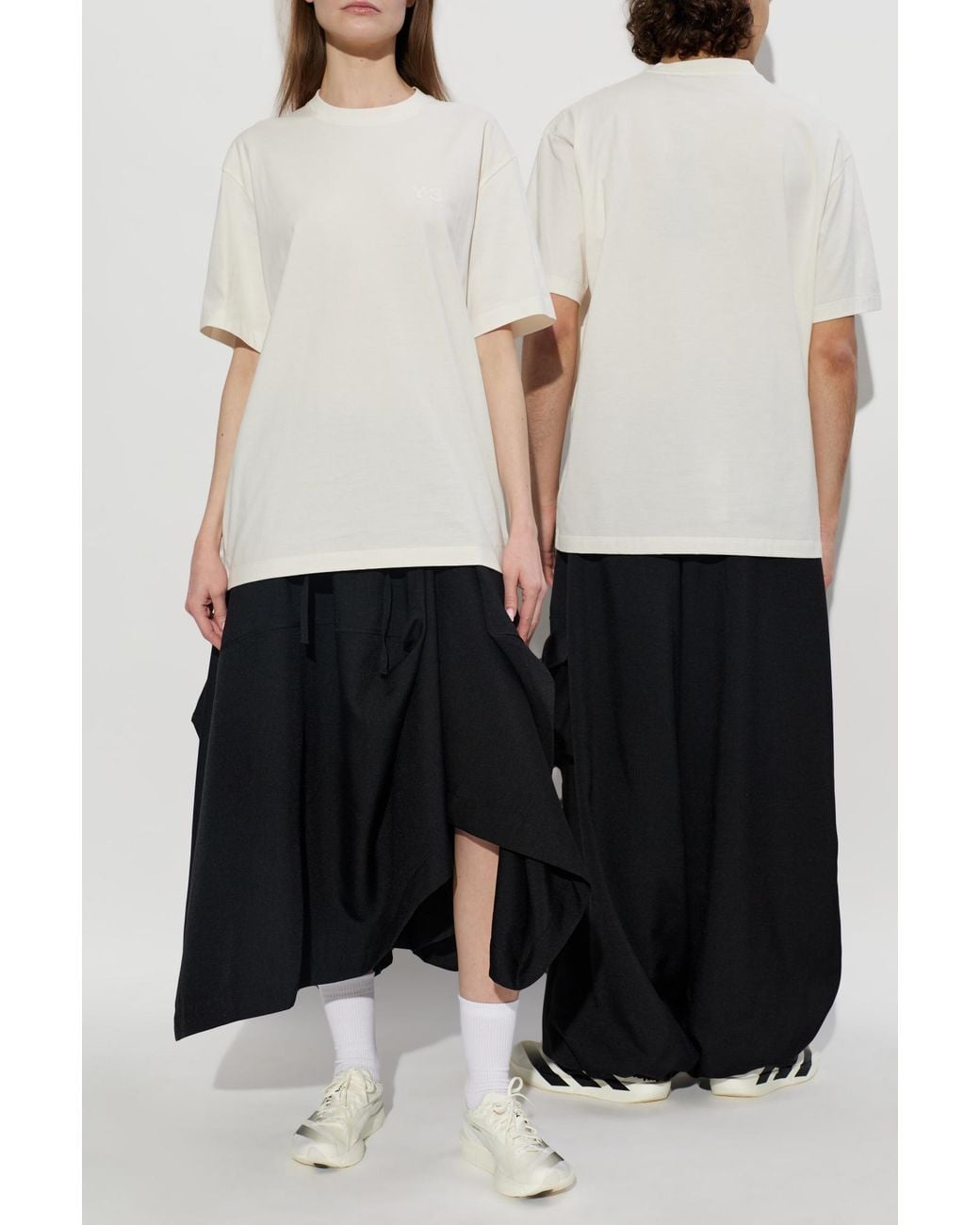 Y-3 White T-Shirt With Logo