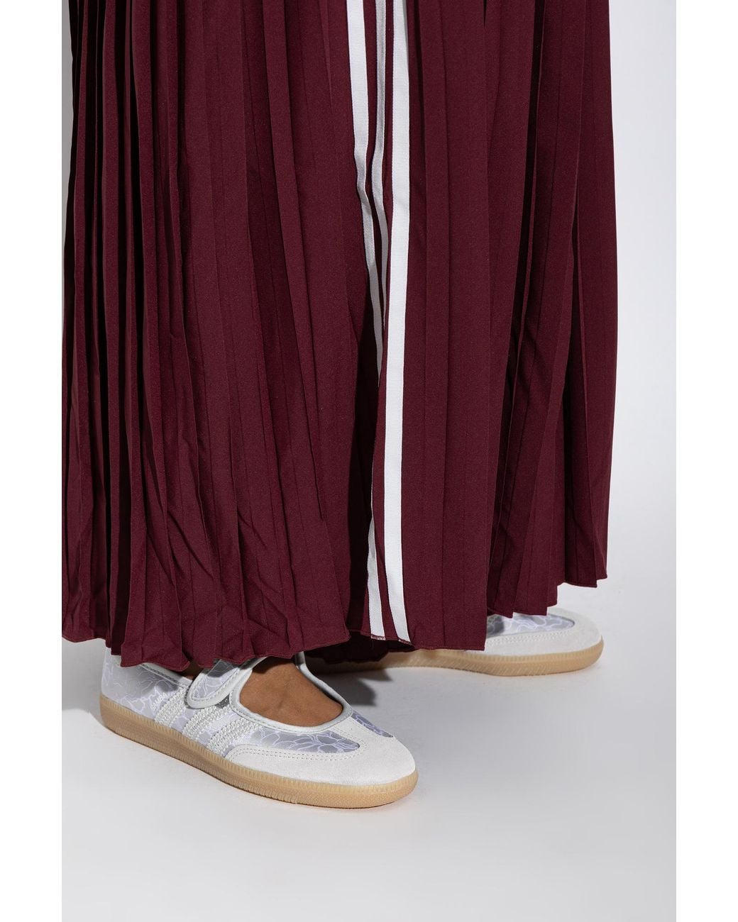 Adidas Originals White 'Samba Jane' Ballet Flats