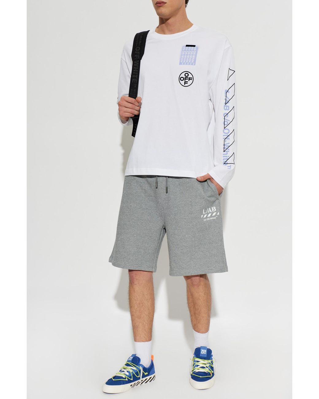 LAB C.O. OFF WHITE Gray Long Sleeve T-Shirt for men