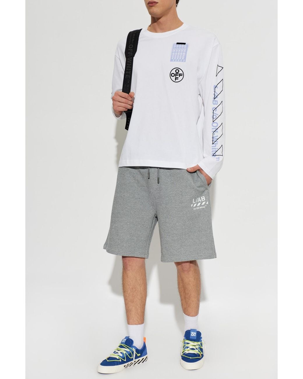 LAB C.O. OFF WHITE White Long Sleeve T-Shirt for men