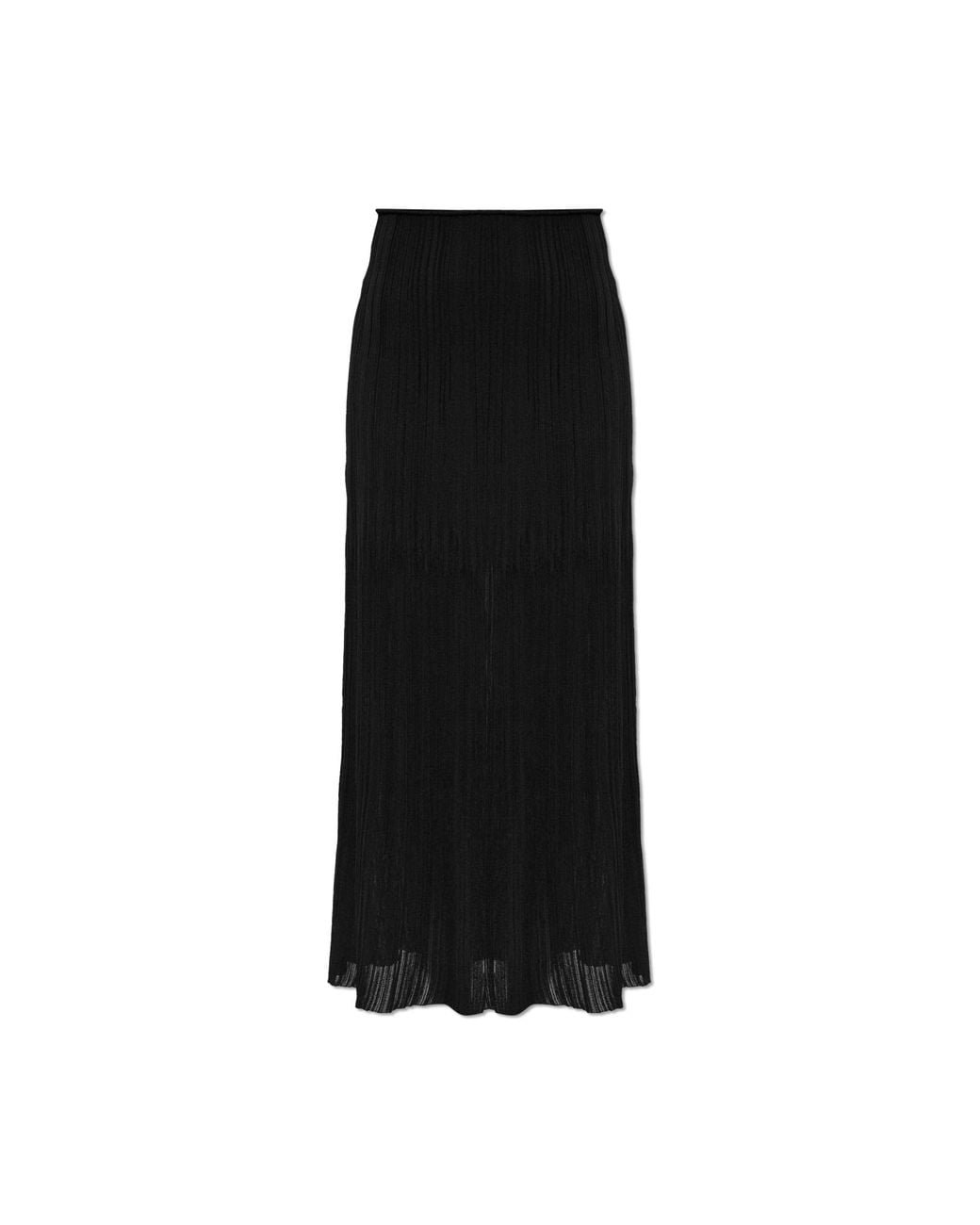 Balmain Black Pleated Skirt