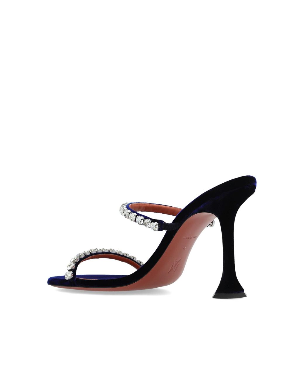 AMINA MUADDI White Heeled Mules 'Gigi'