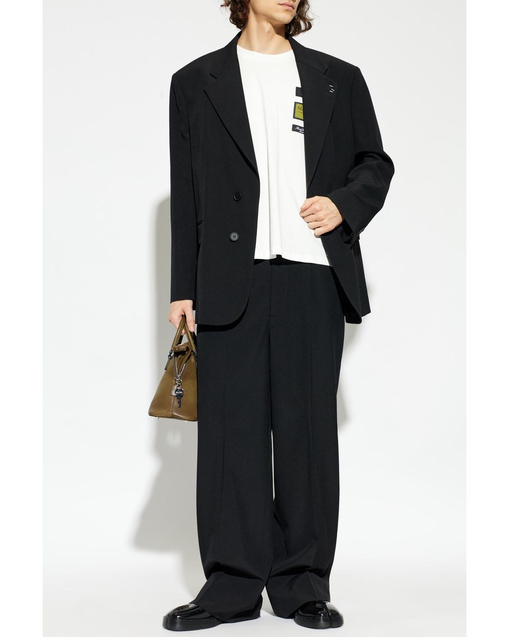 MM6 by Maison Margiela Black Blazer With Pockets for men