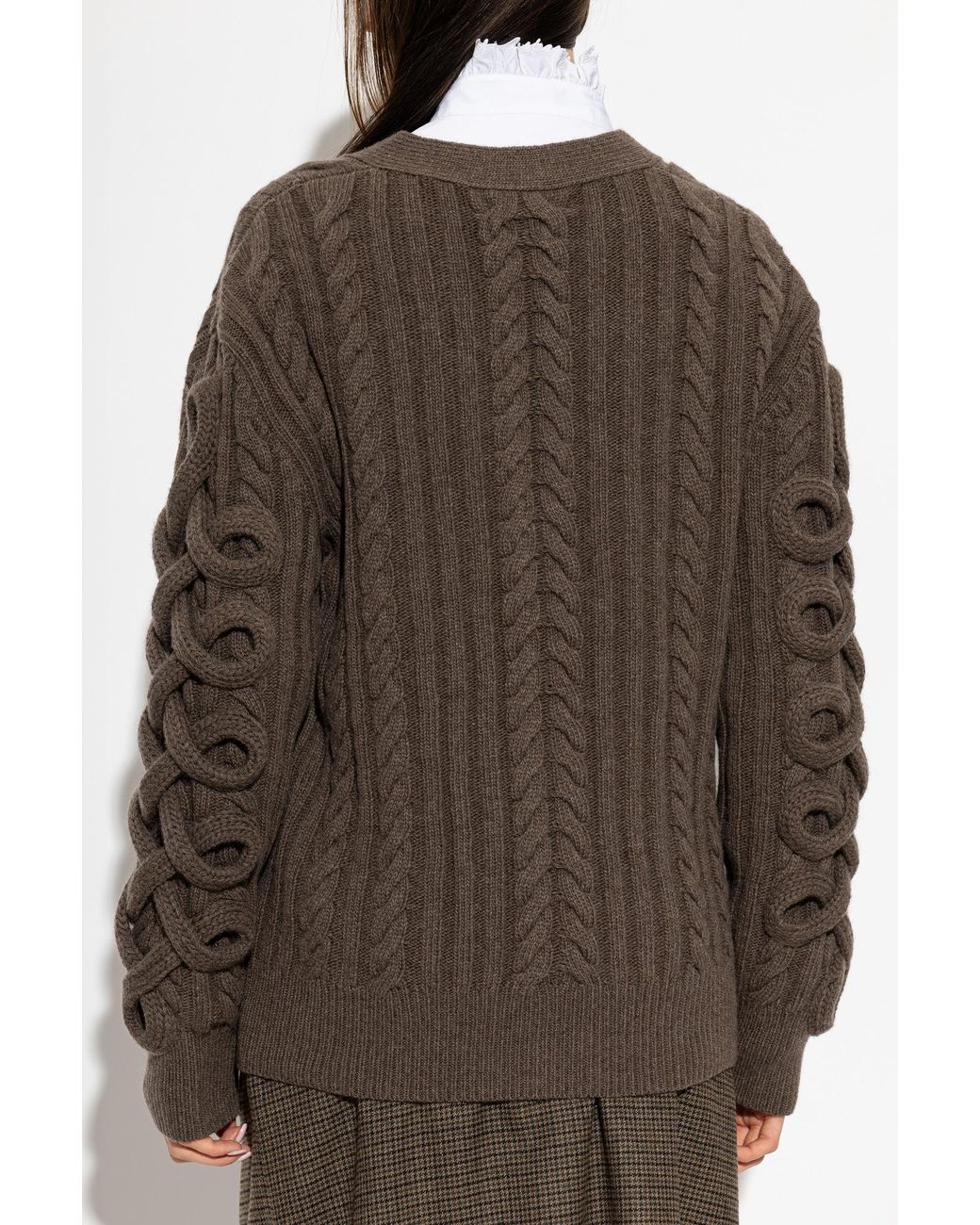 Etro Brown Wool Cardigan