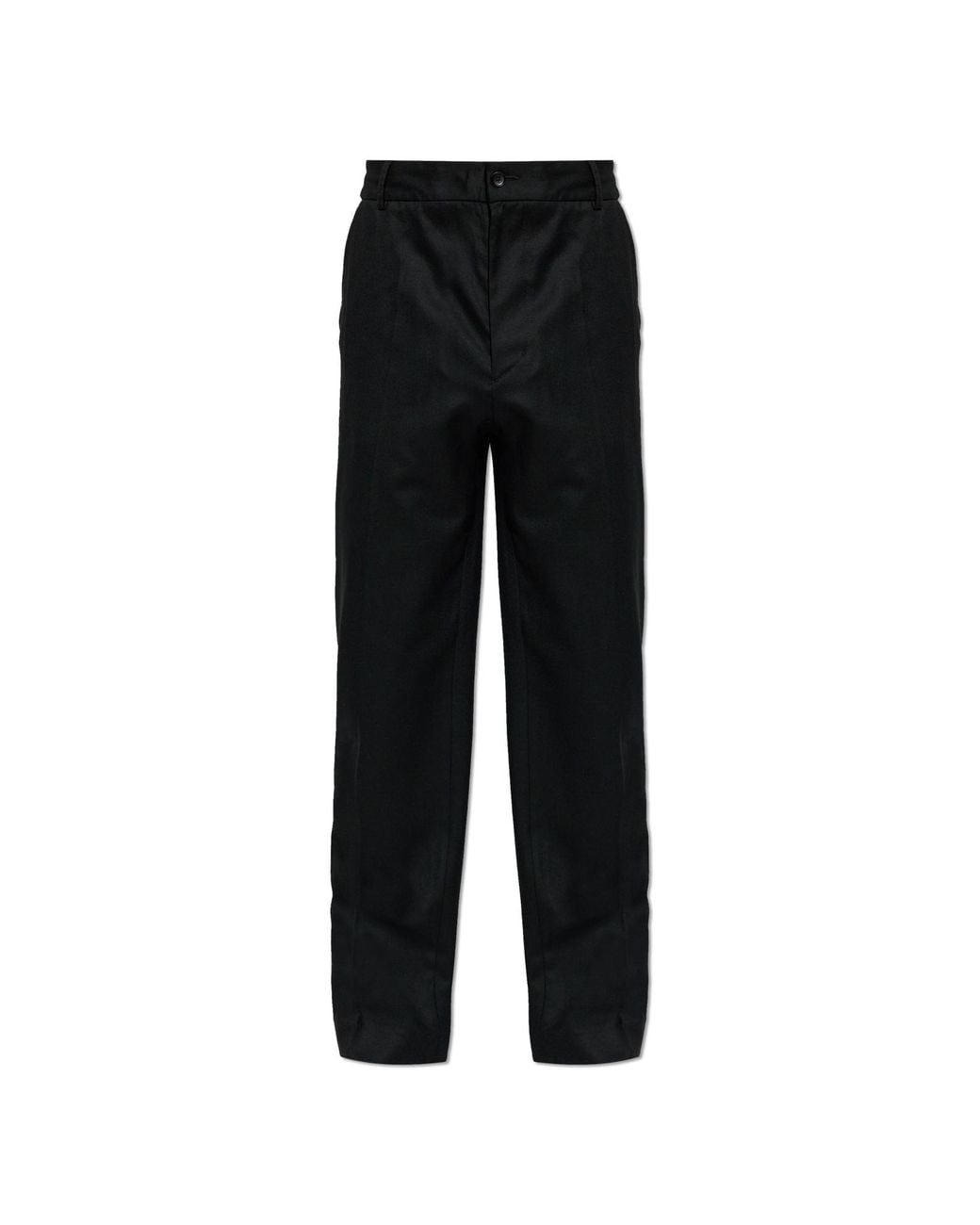 Moncler Black Wool Trousers for men