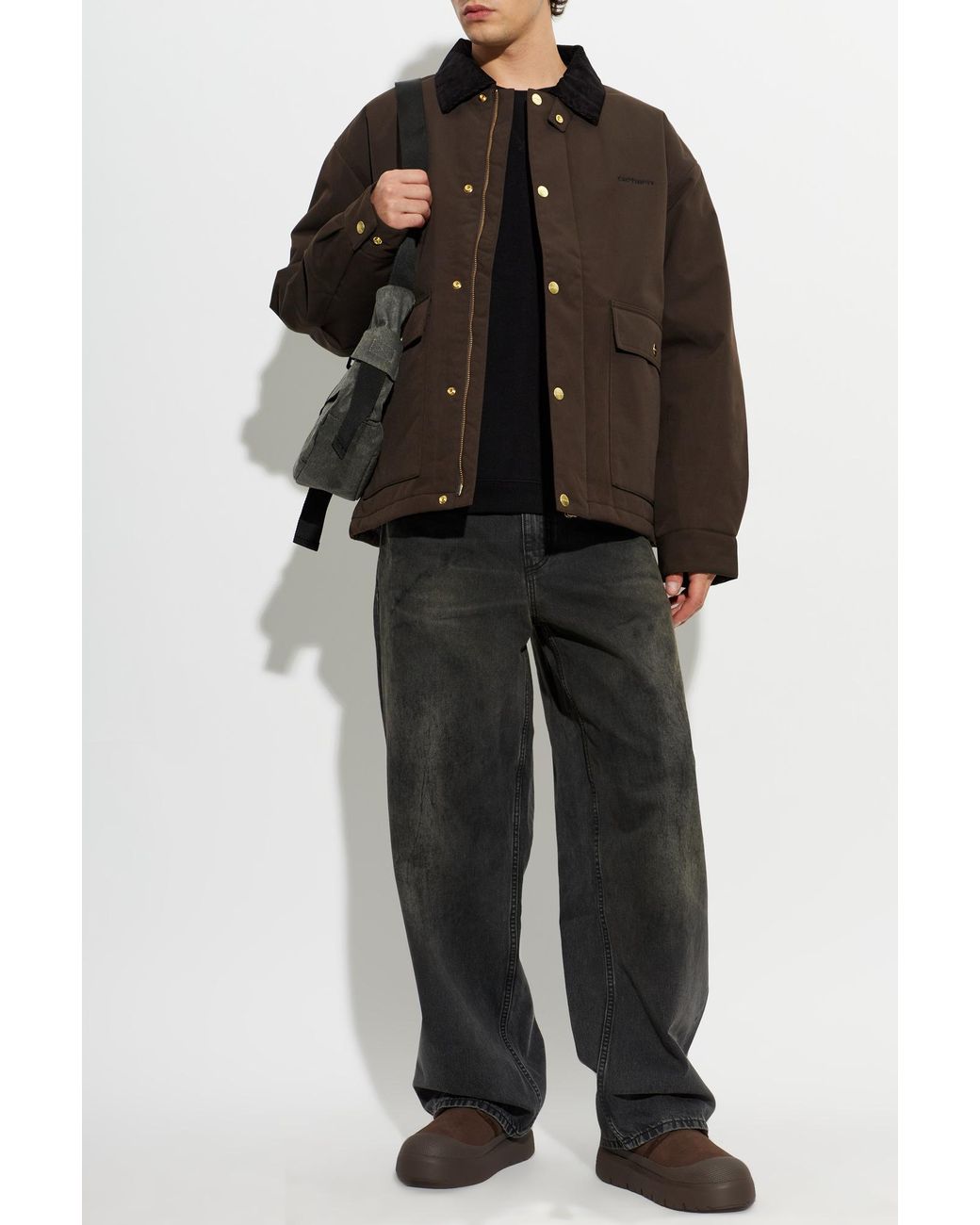 Carhartt Brown Insulated Jacket 'Quentin' for men