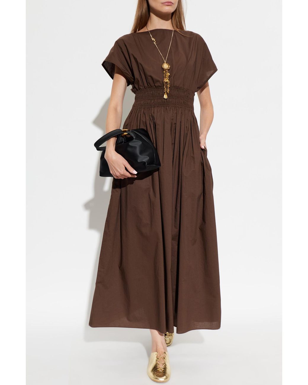 Matteau Brown Draped Dress