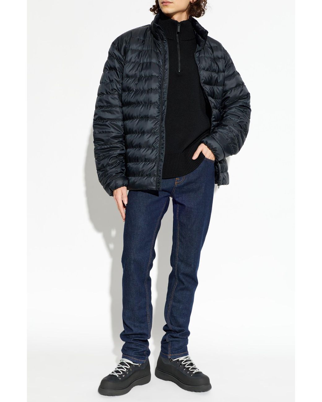 Canada Goose Blue Puffer Jacket 'Stratus' for men