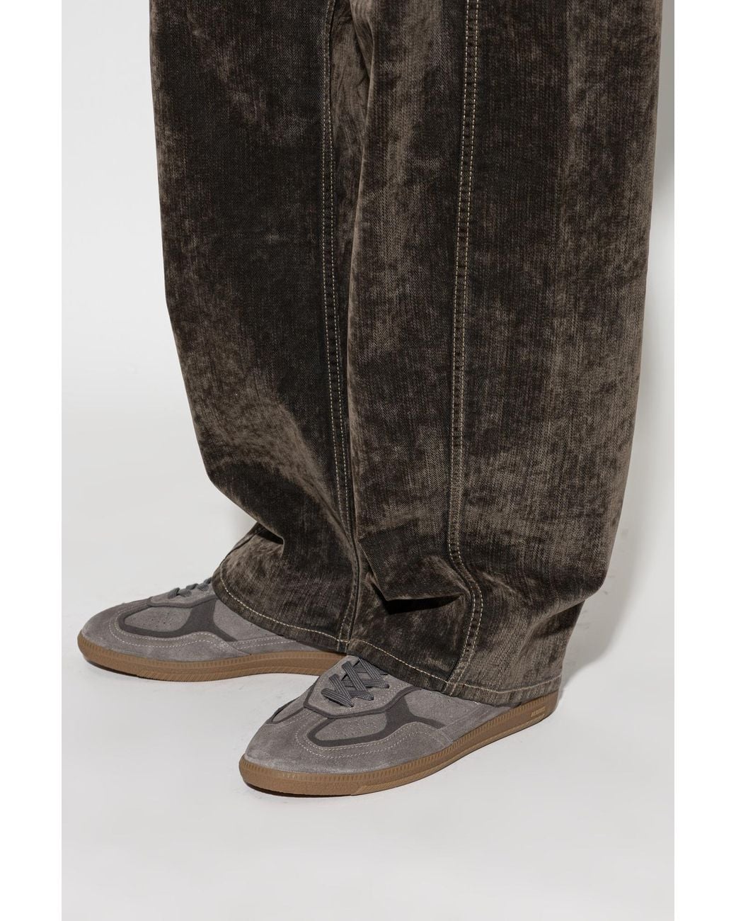 Alohas Gray Sports Shoes "Tb.490 Club Suede" for men