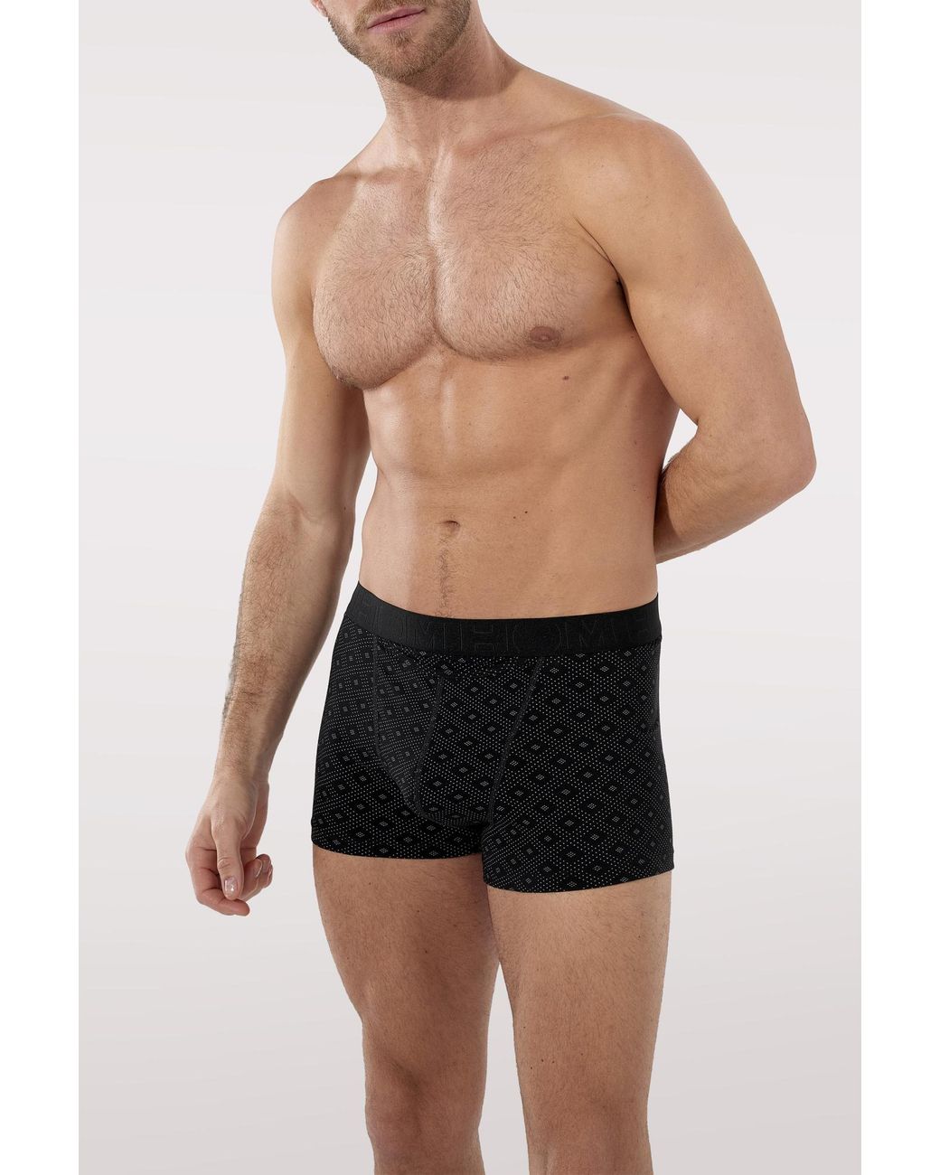 Hom Black Two-Pack Of "Neels #2" Boxer Briefs From The "Ho1" Collection for men