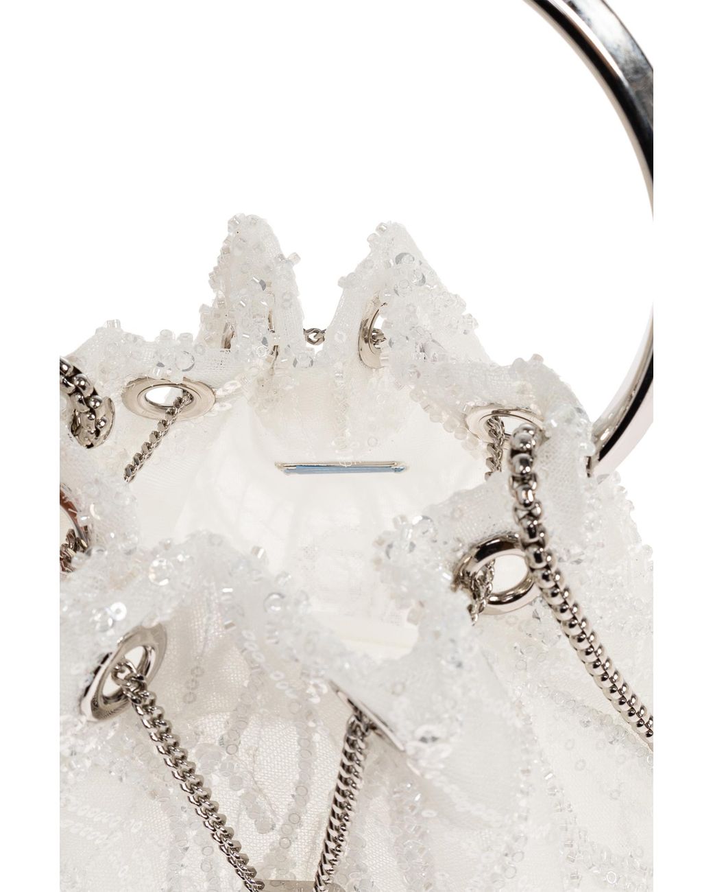 Jimmy Choo White 'Bon Bon' Handbag