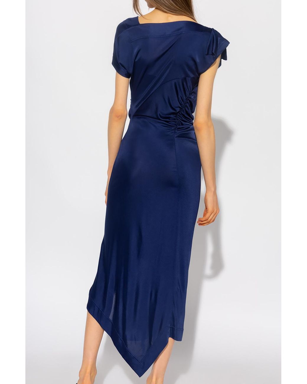 Vivienne Westwood 'utah' Asymmetrical Dress in Blue | Lyst