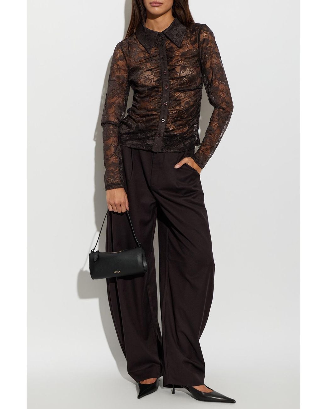 Gestuz Blue Pleated Trousers 'Gzcallia'