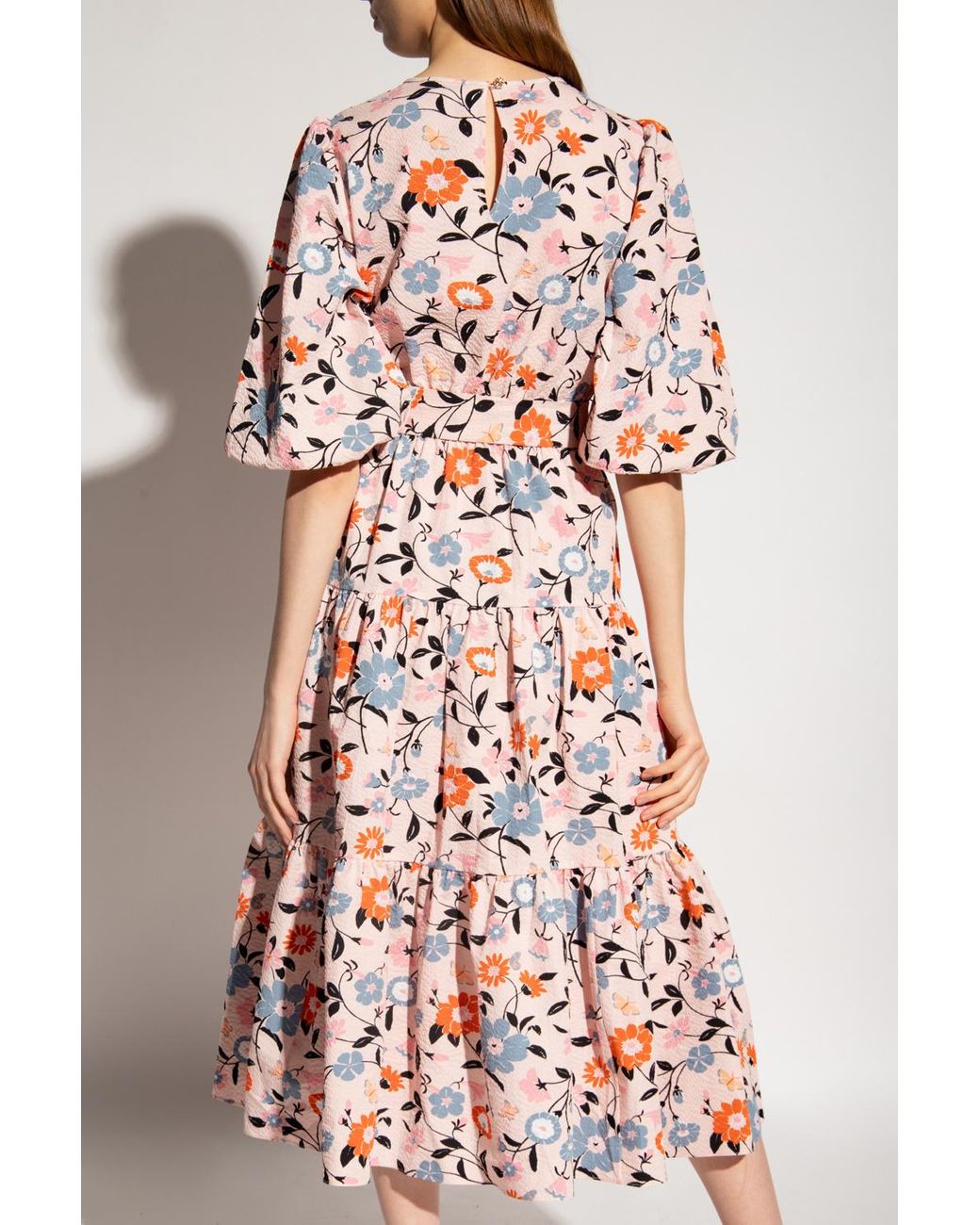 Kate Spade Dress With Floral Motif in Pink Lyst