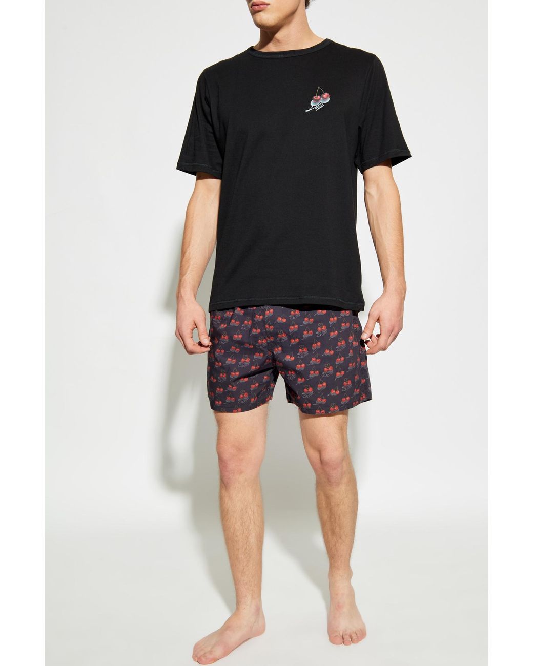 DIESEL Black Two-Piece Pyjamas "Kit-James" for men
