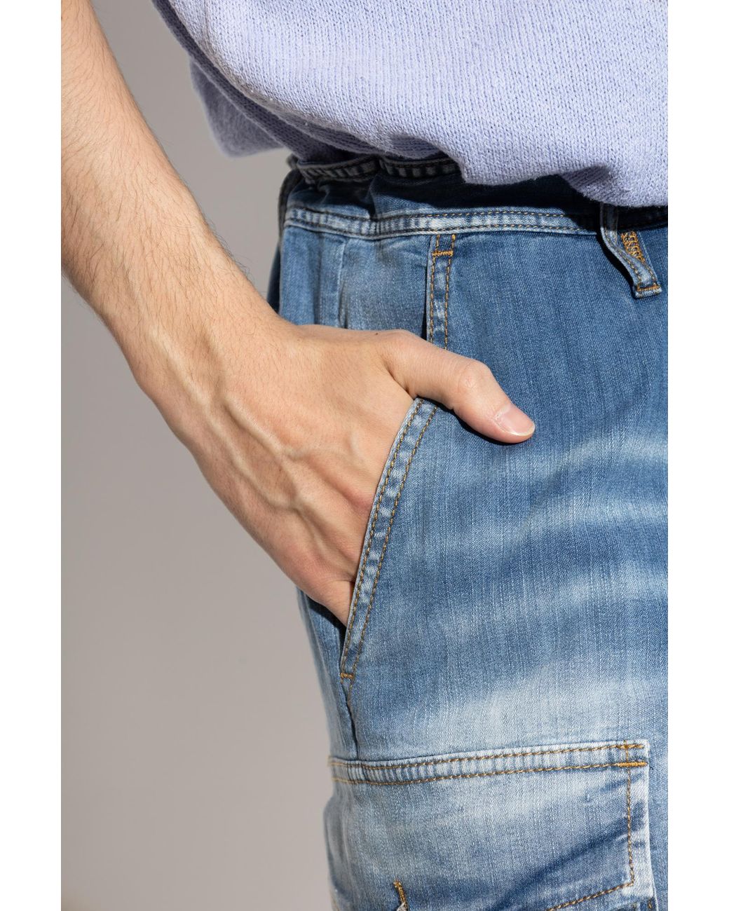 DSquared² Blue Denim Shorts for men