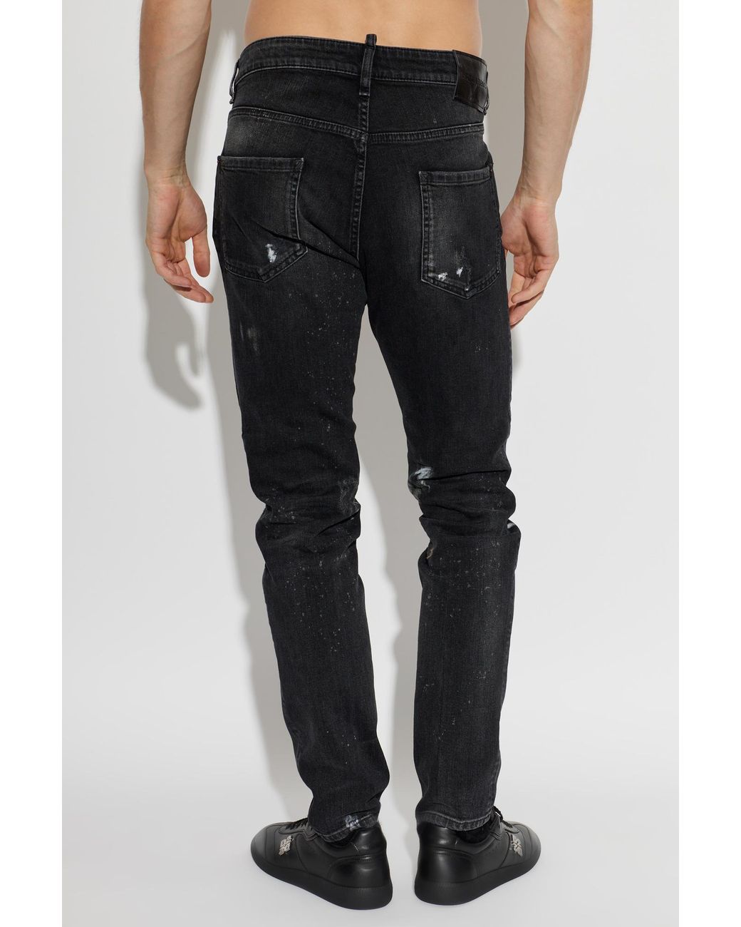 DSquared² Black 'Teddy' Jeans for men